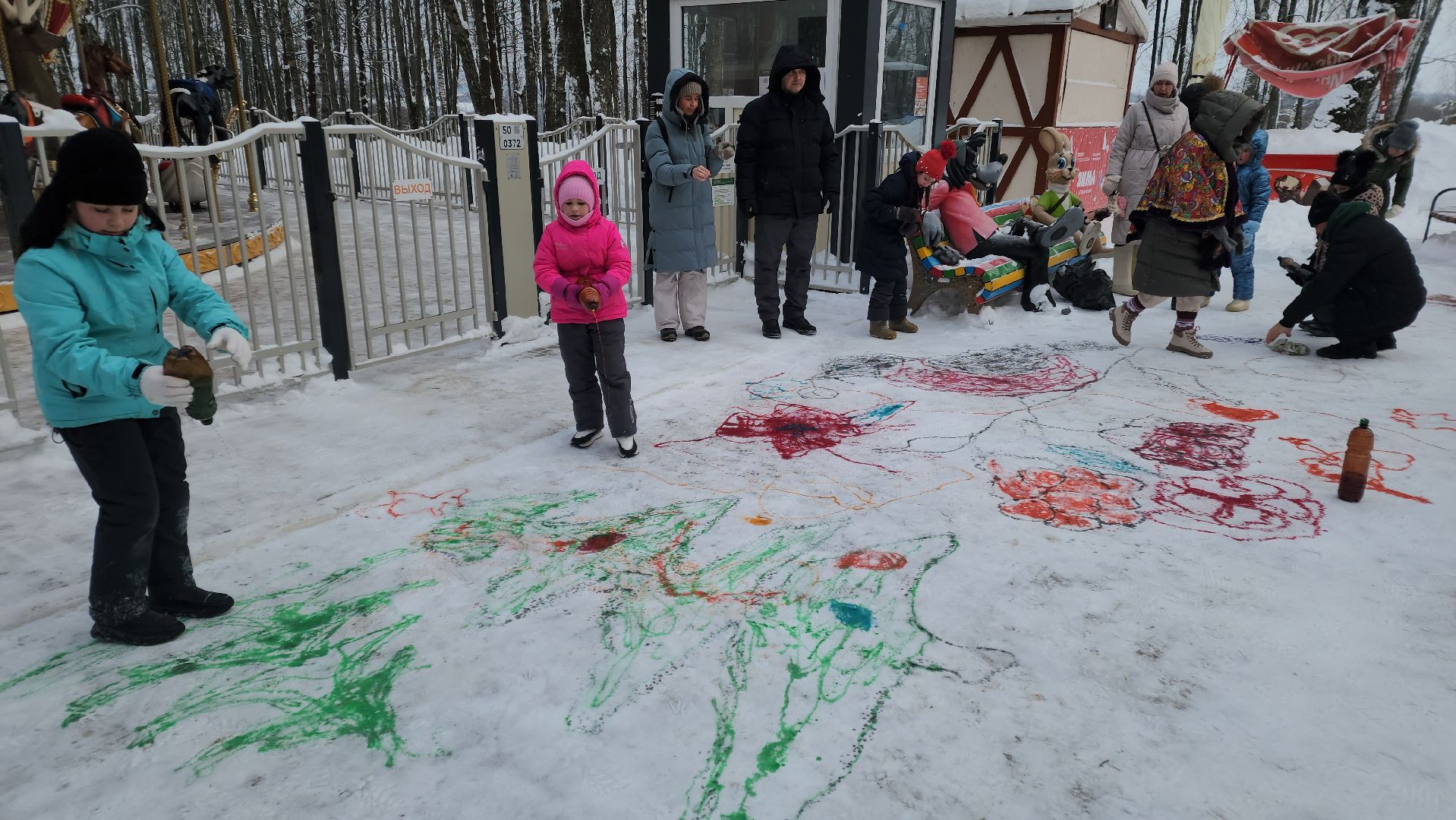волоколамск, парк, снег, зима в подмосковье, мероприятие, елки, соревнования, конкурсы, мастер класс,