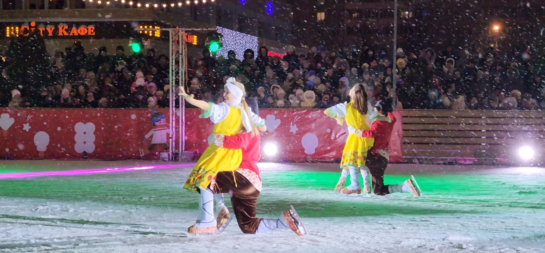 Коломна, зима в подмосковье, ледовое шоу, каток,