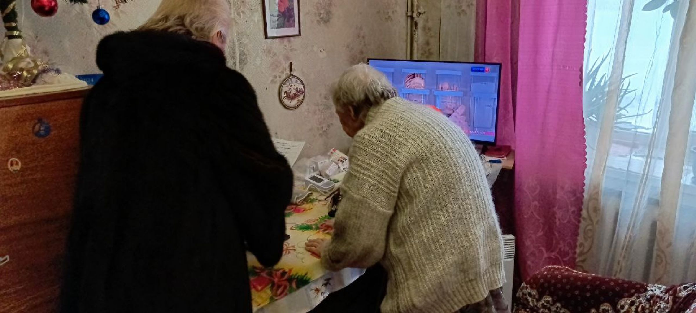 Дмитров, Яхрома, Поздравление ветерана,