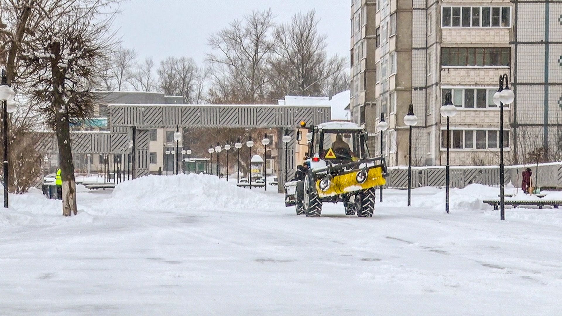 Клин, общество, ЖКХ, дворники, зима, снегопад,