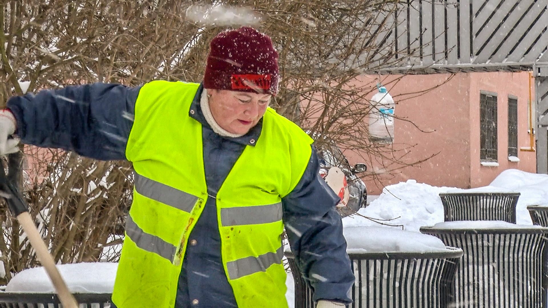 Клин, общество, ЖКХ, дворники, зима, снегопад,