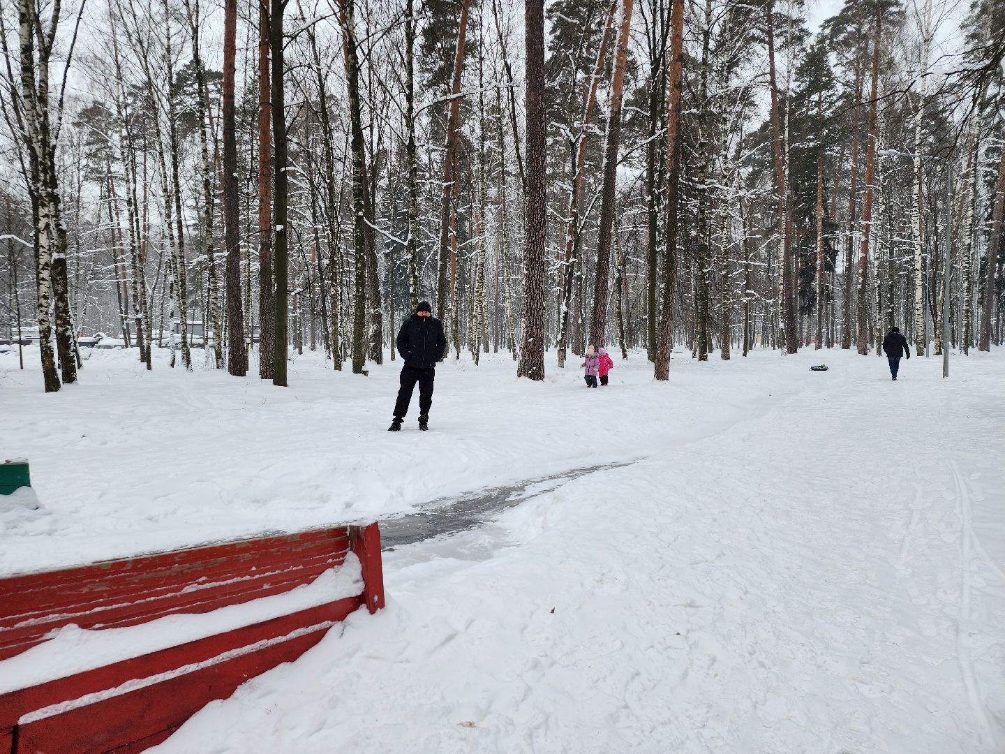 тюбинговая горка, зима в парках, Ногинск, Богородский городской округ,