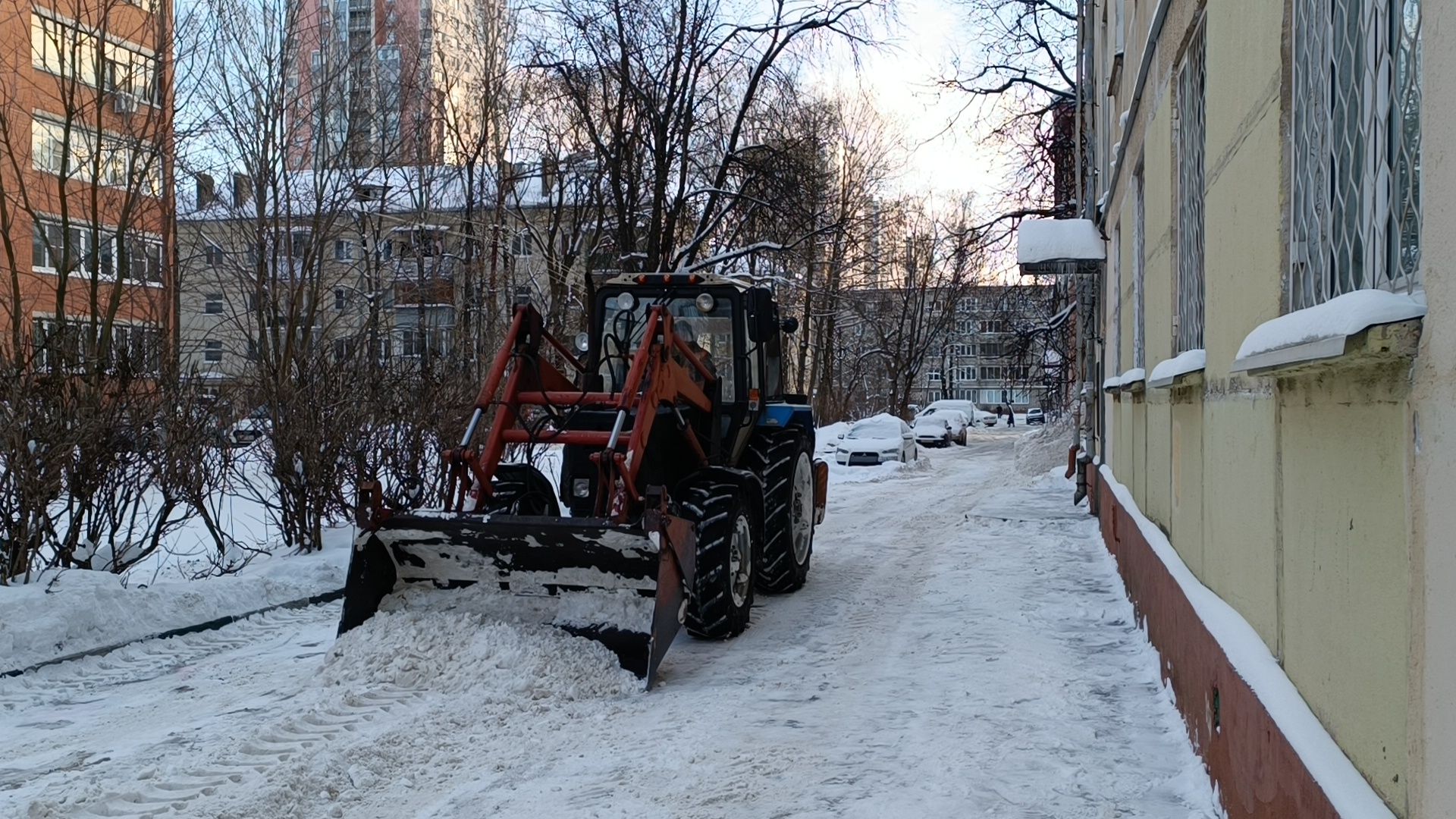 жкх, уборка снега, двор,