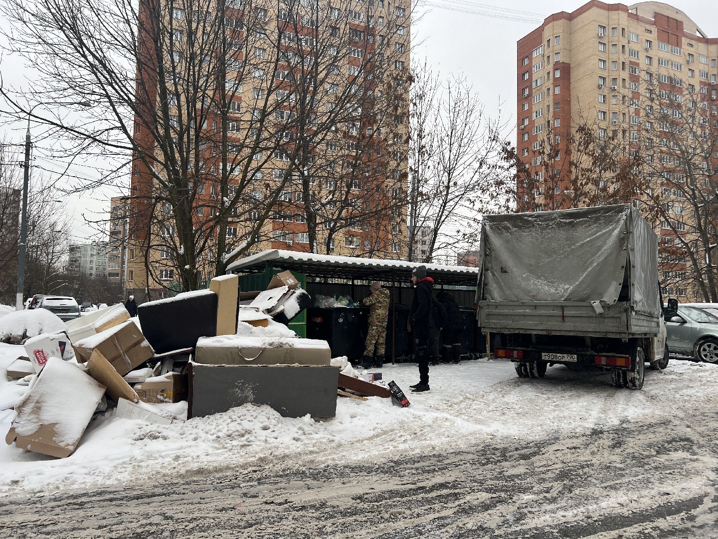 химки, вывоз мусора, контейнерная площадка, мусорка,