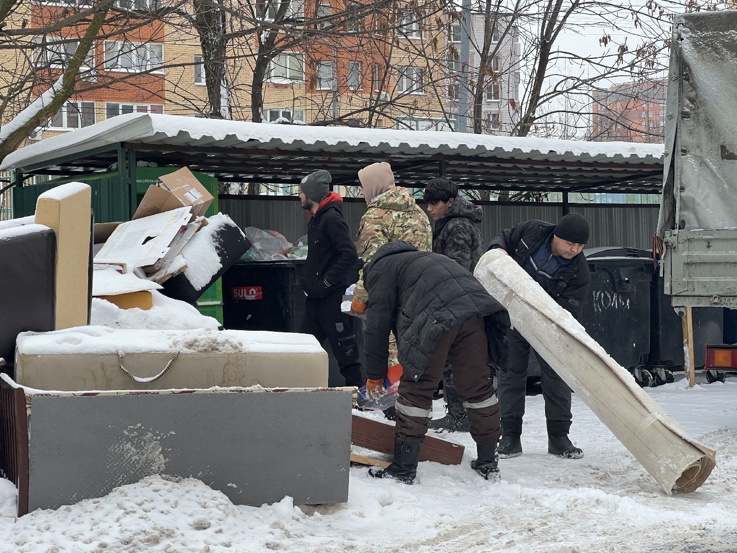 химки, вывоз мусора, контейнерная площадка, мусорка,