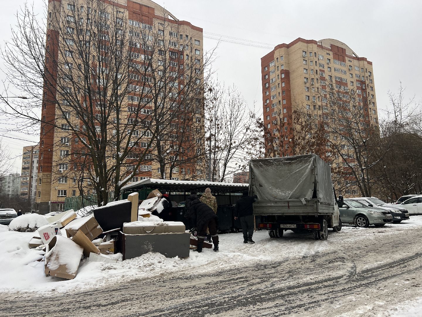 химки, вывоз мусора, контейнерная площадка, мусорка,