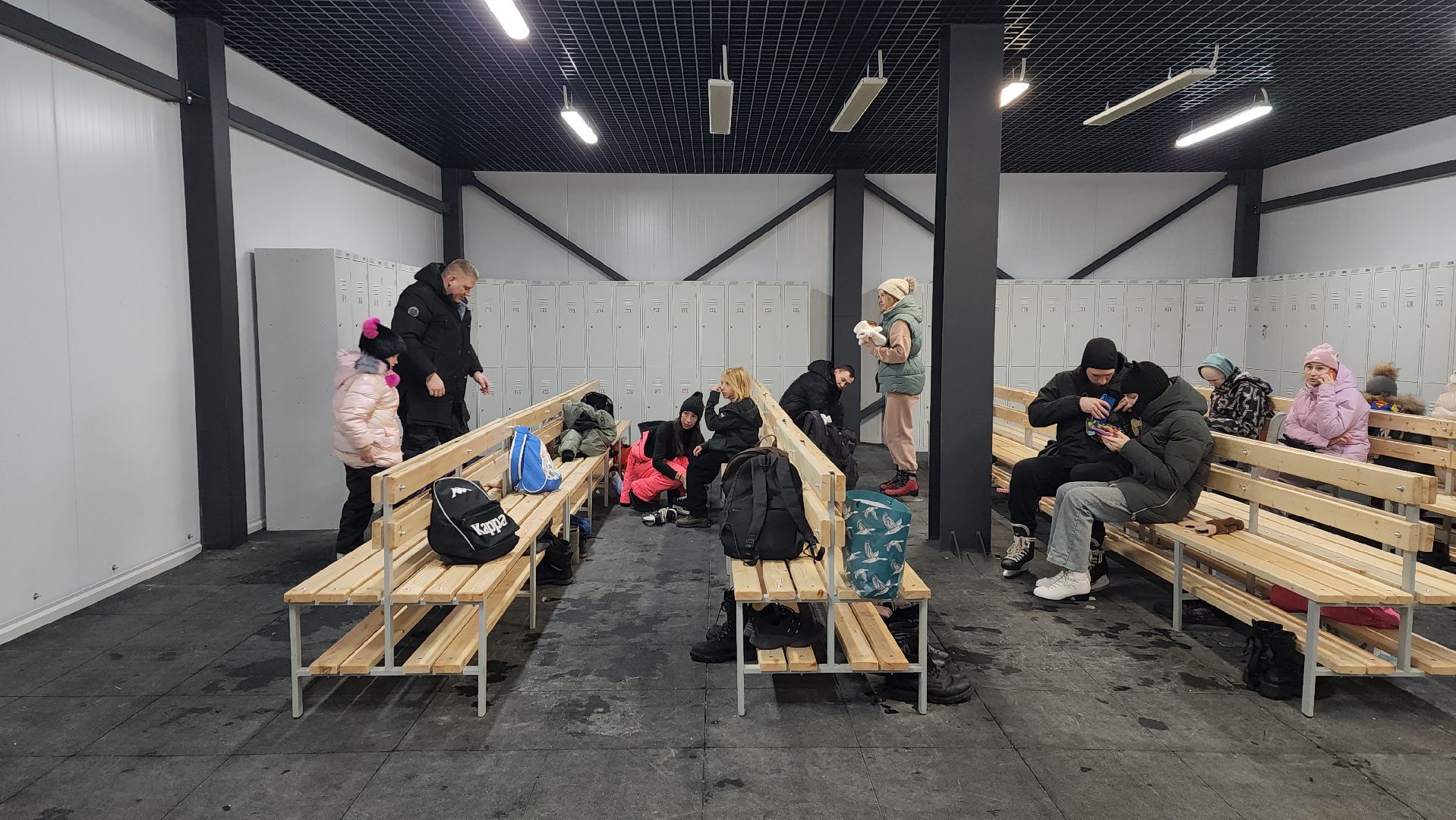 Зима в Подмосковье, каток, Центральный парк, Ногинск, Богородский городской округ,