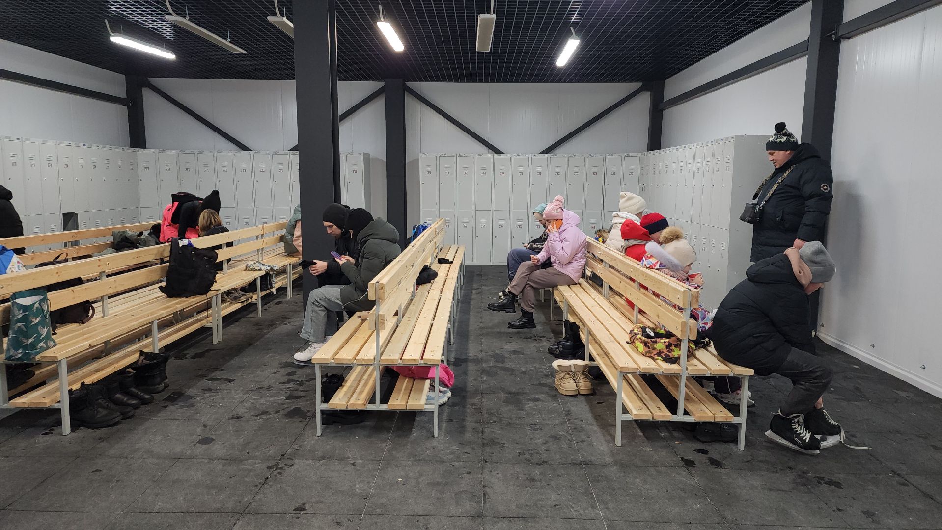 Зима в Подмосковье, каток, Центральный парк, Ногинск, Богородский городской округ,