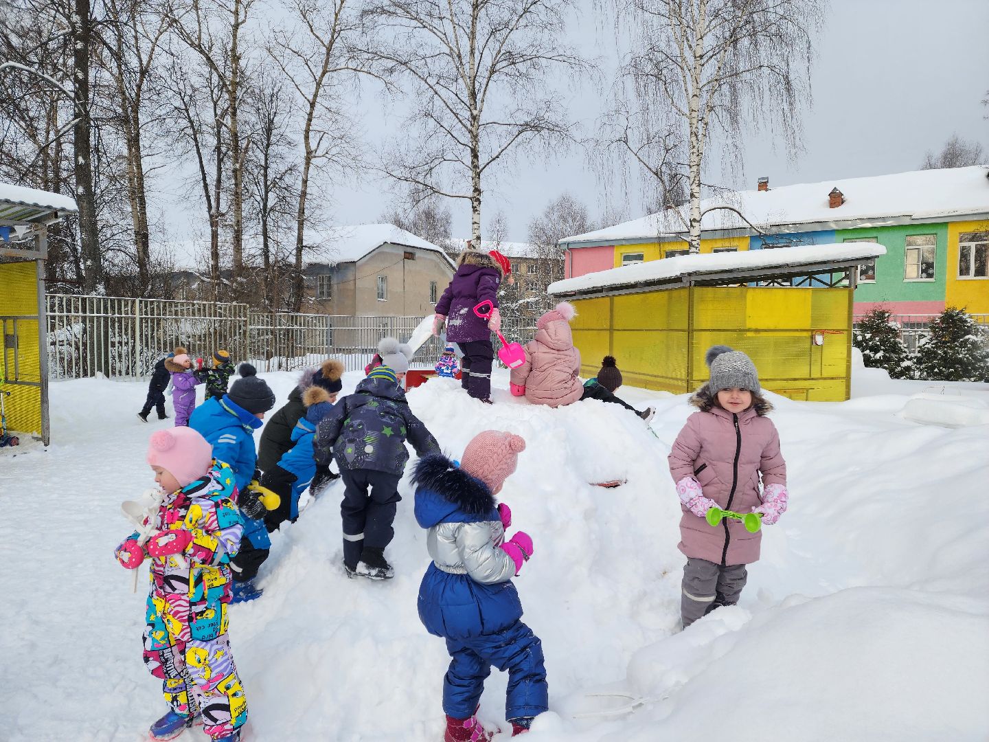 красноармейск, г.о. пушкинский, зимние прогулки, дошкольное образование,