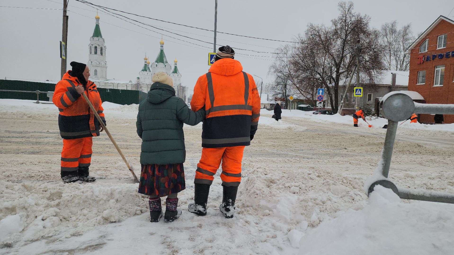 Егорьевск, Подмосковье, Уборка снега, московская область,