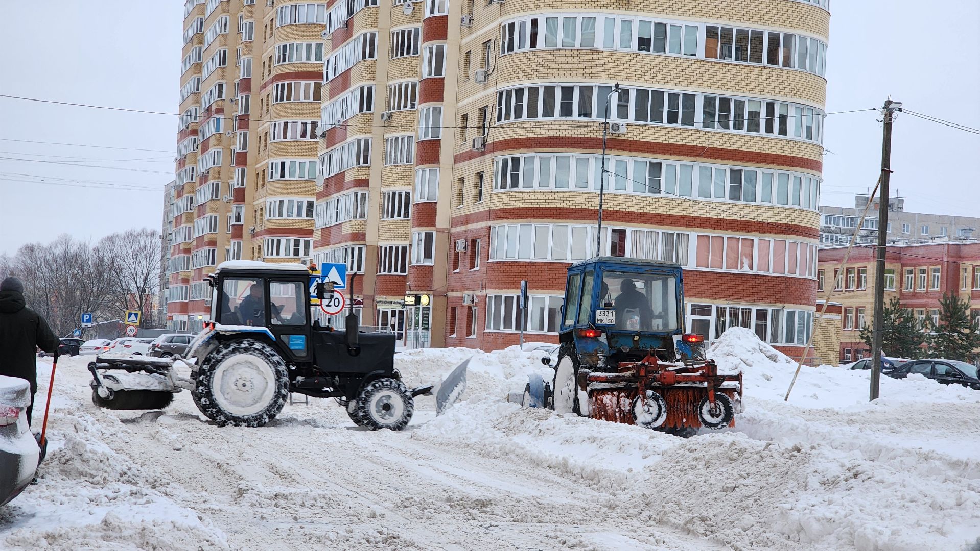 Егорьевск, Подмосковье, Уборка снега, московская область,