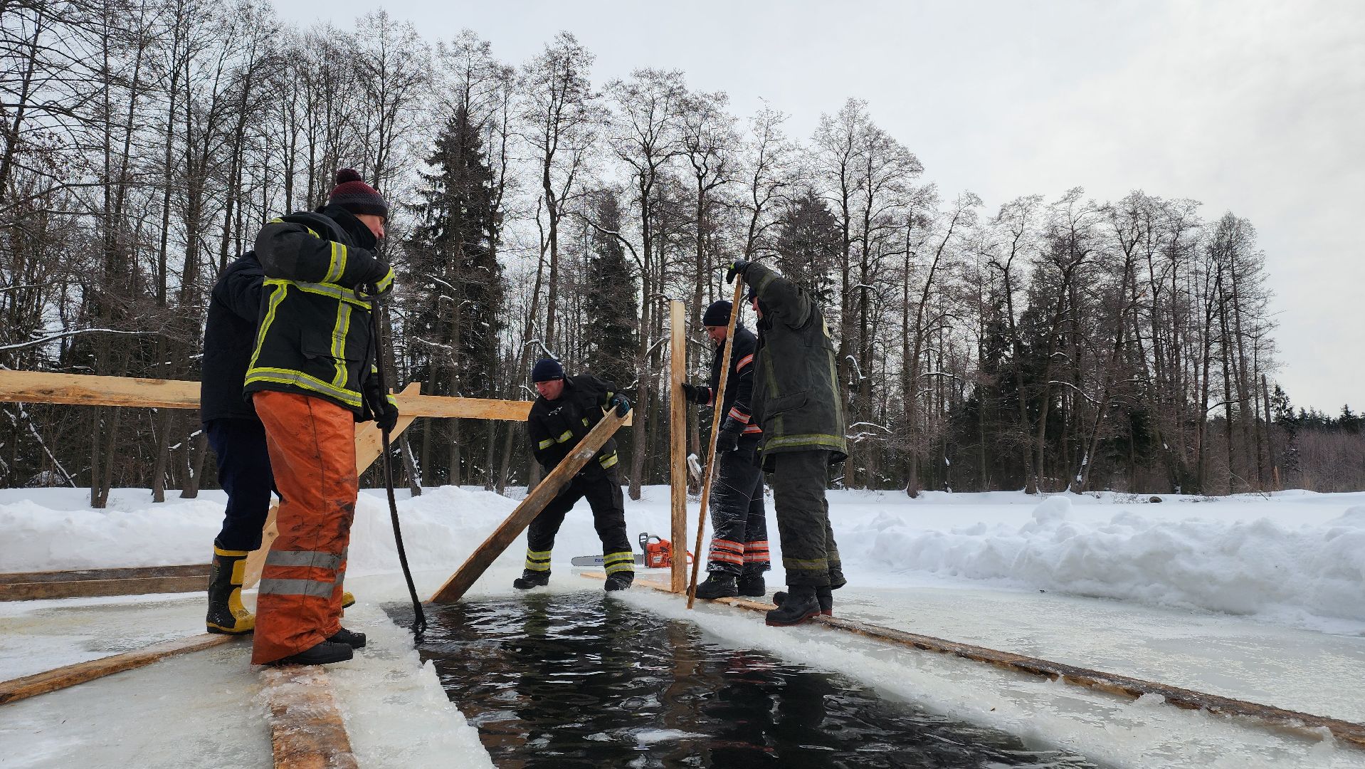 Крещение, Егореьвск, княжеский пруд, Подмосковье, Московская область,
