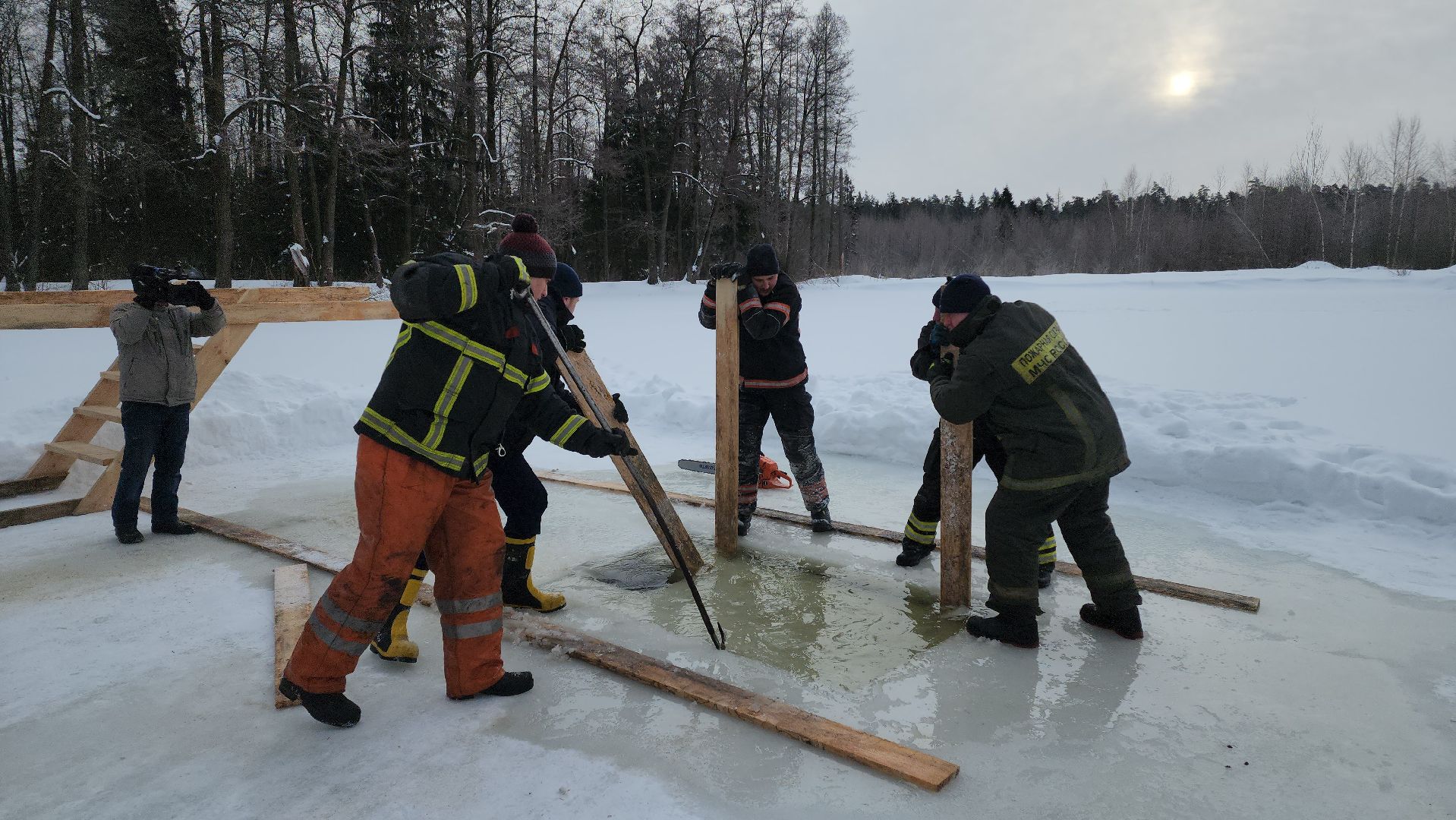 Крещение, Егореьвск, княжеский пруд, Подмосковье, Московская область,