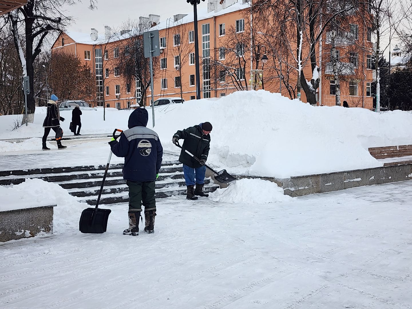 снегопад, уборка снега, коммунальные службы, Ногинск, Богородский городской округ,