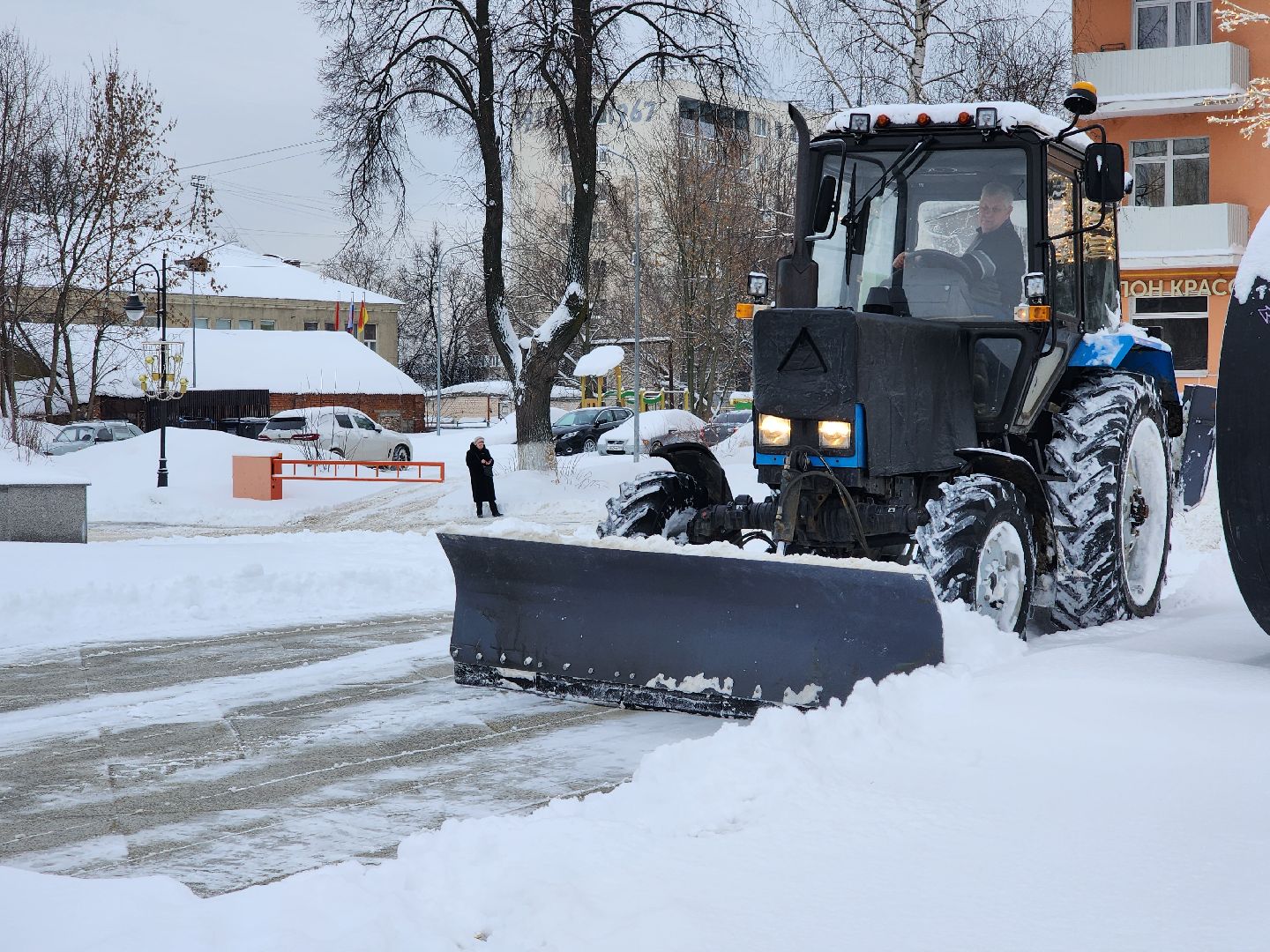 снегопад, уборка снега, коммунальные службы, Ногинск, Богородский городской округ,