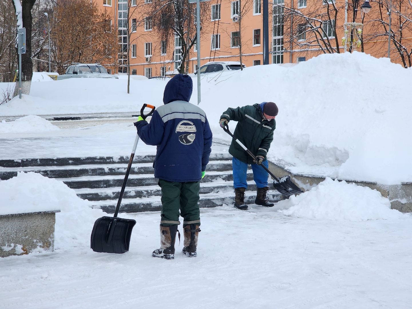 снегопад, уборка снега, коммунальные службы, Ногинск, Богородский городской округ,