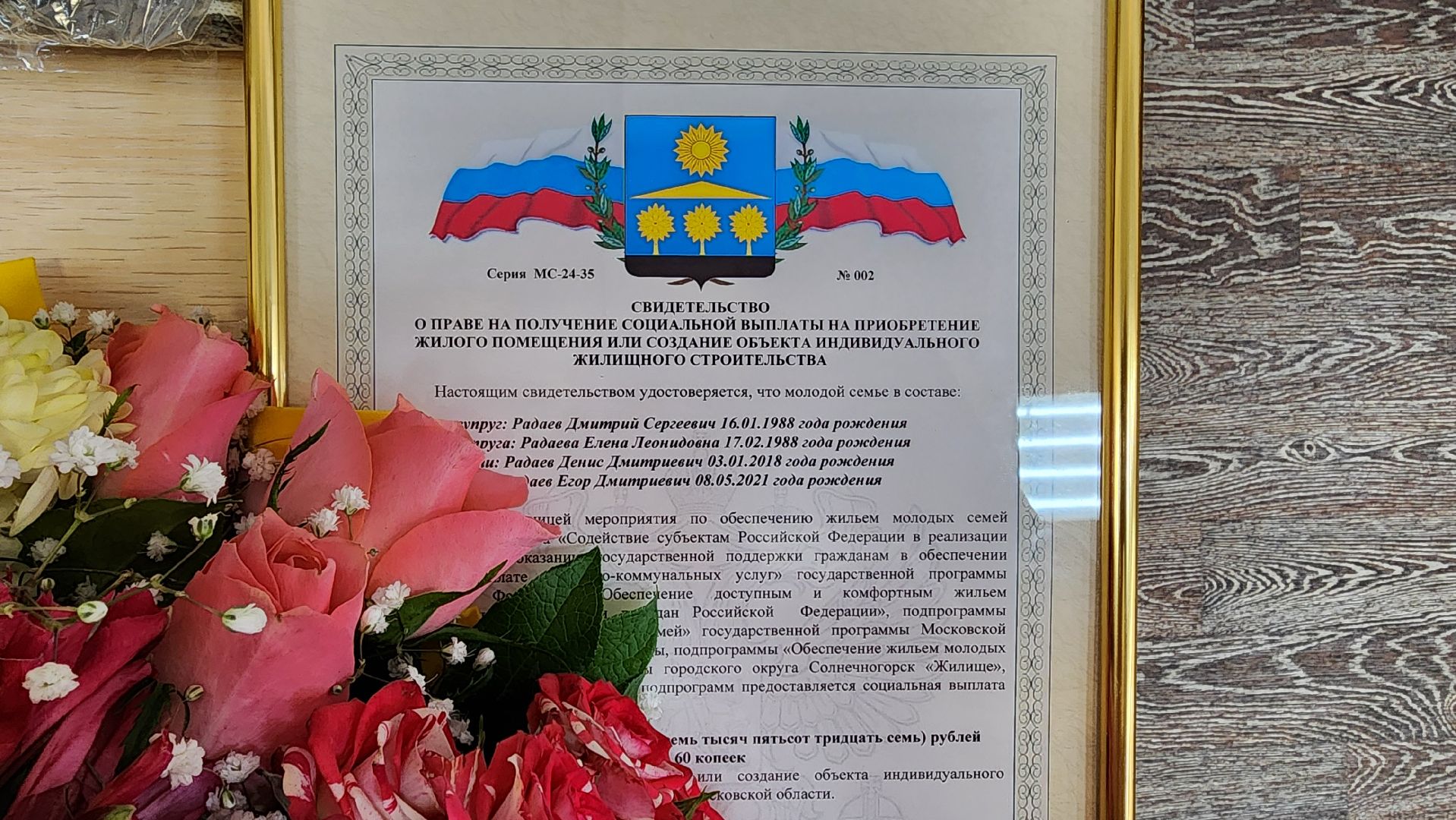 Солнечногорск, общество, молодая семья, госпрограмма, дети,