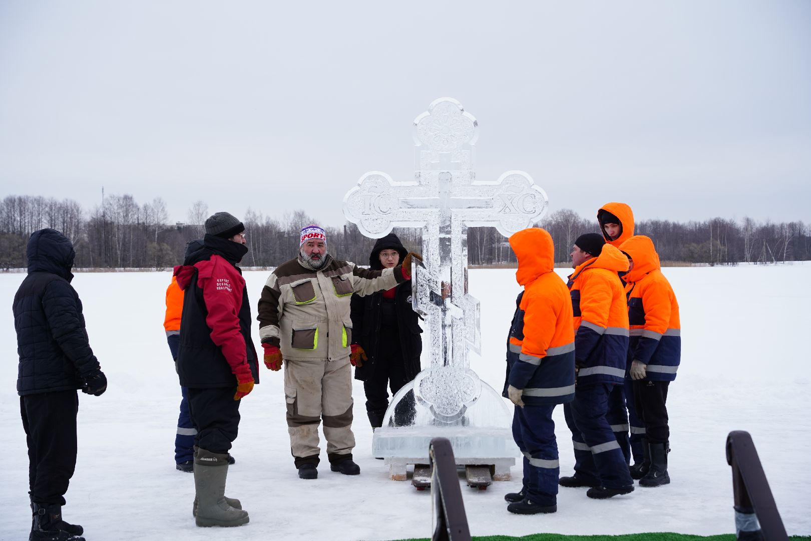 Крещение, купель, Рошаль, озеро, Юбилейное, православие, праздник, Большая Шатура,