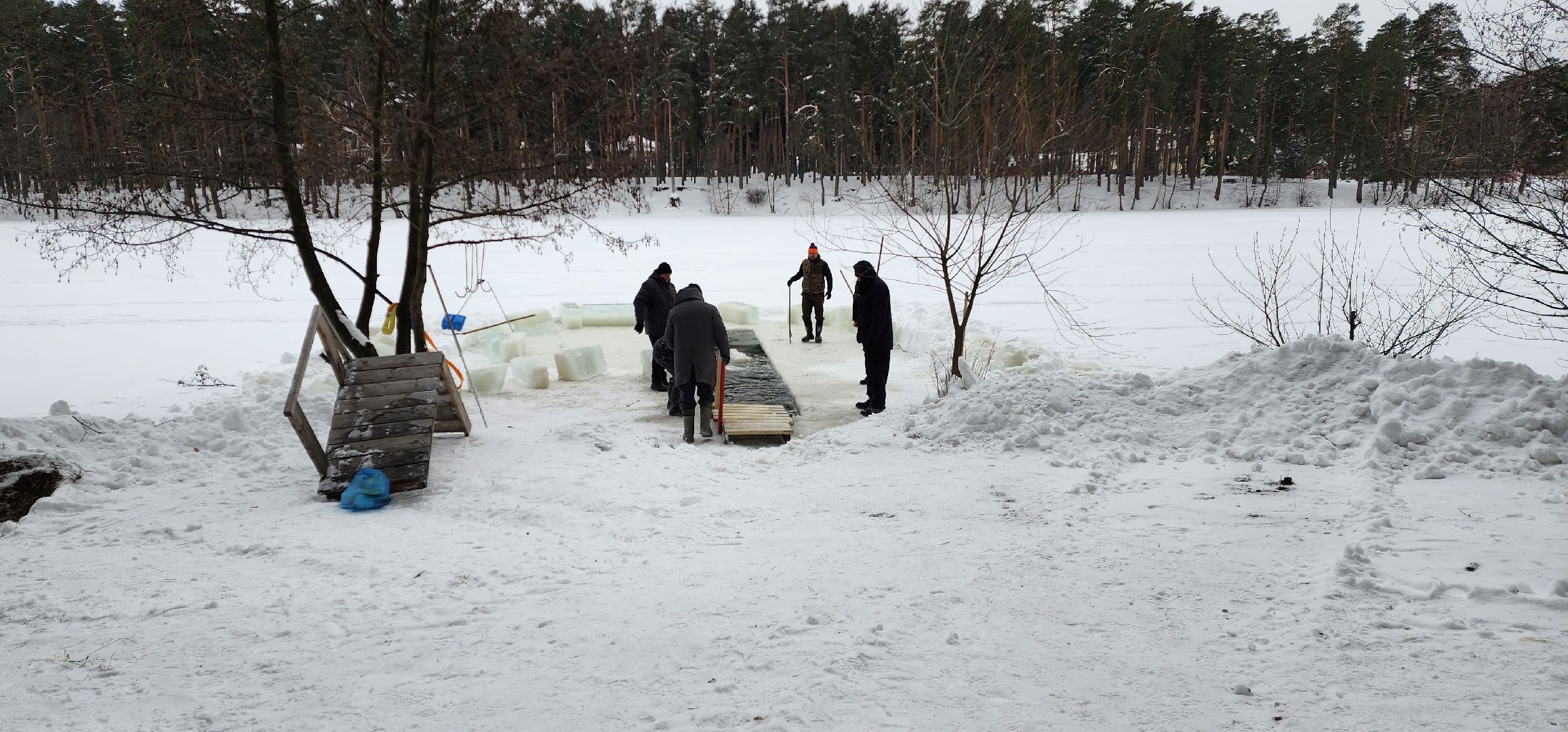 раменское, общество, православный праздник, крещение господне, освящение купели на Кратовском озере,