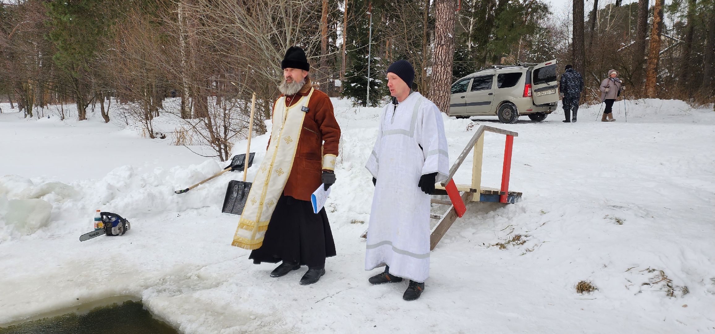 раменское, общество, православный праздник, крещение господне, освящение купели на Кратовском озере,