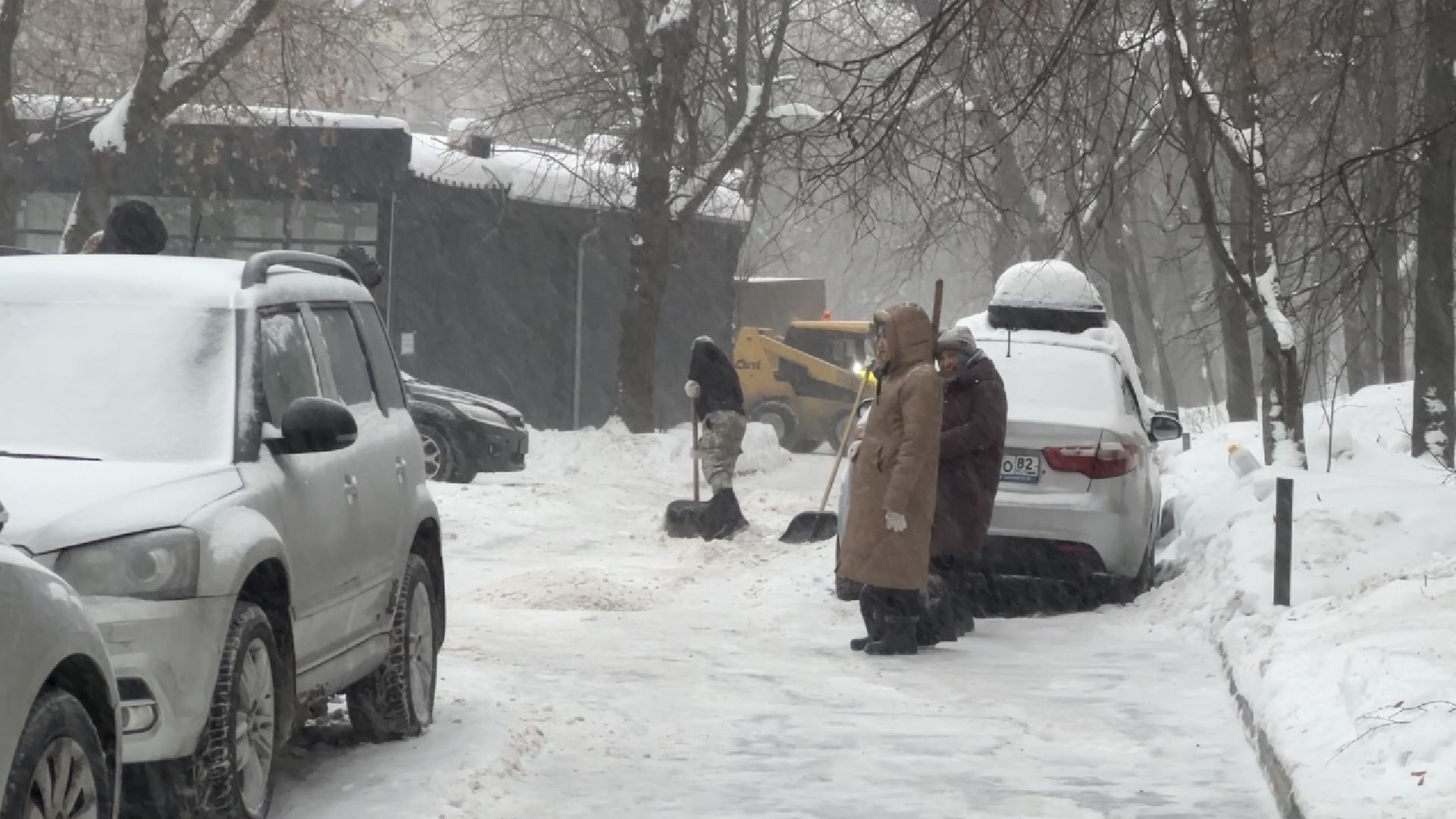 химки, снегопад, уборка снега,