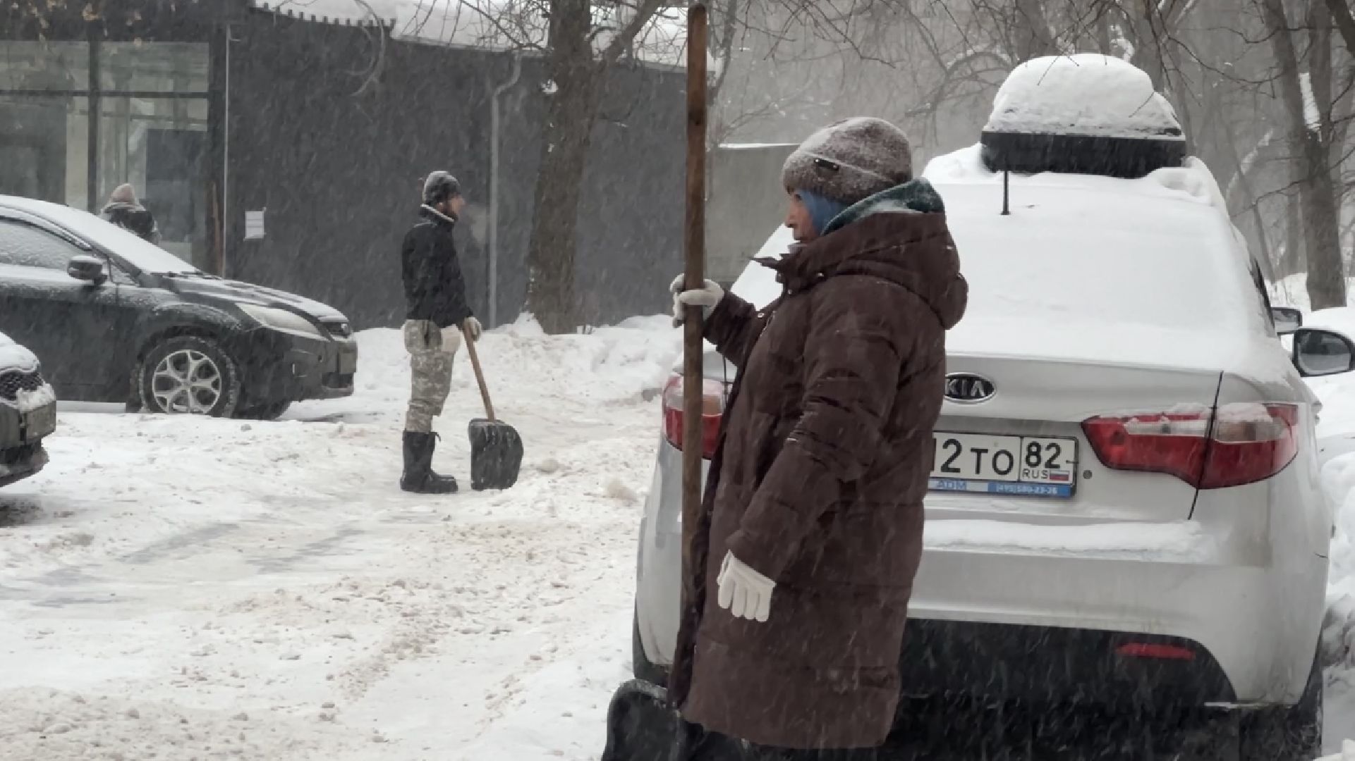 химки, снегопад, уборка снега,