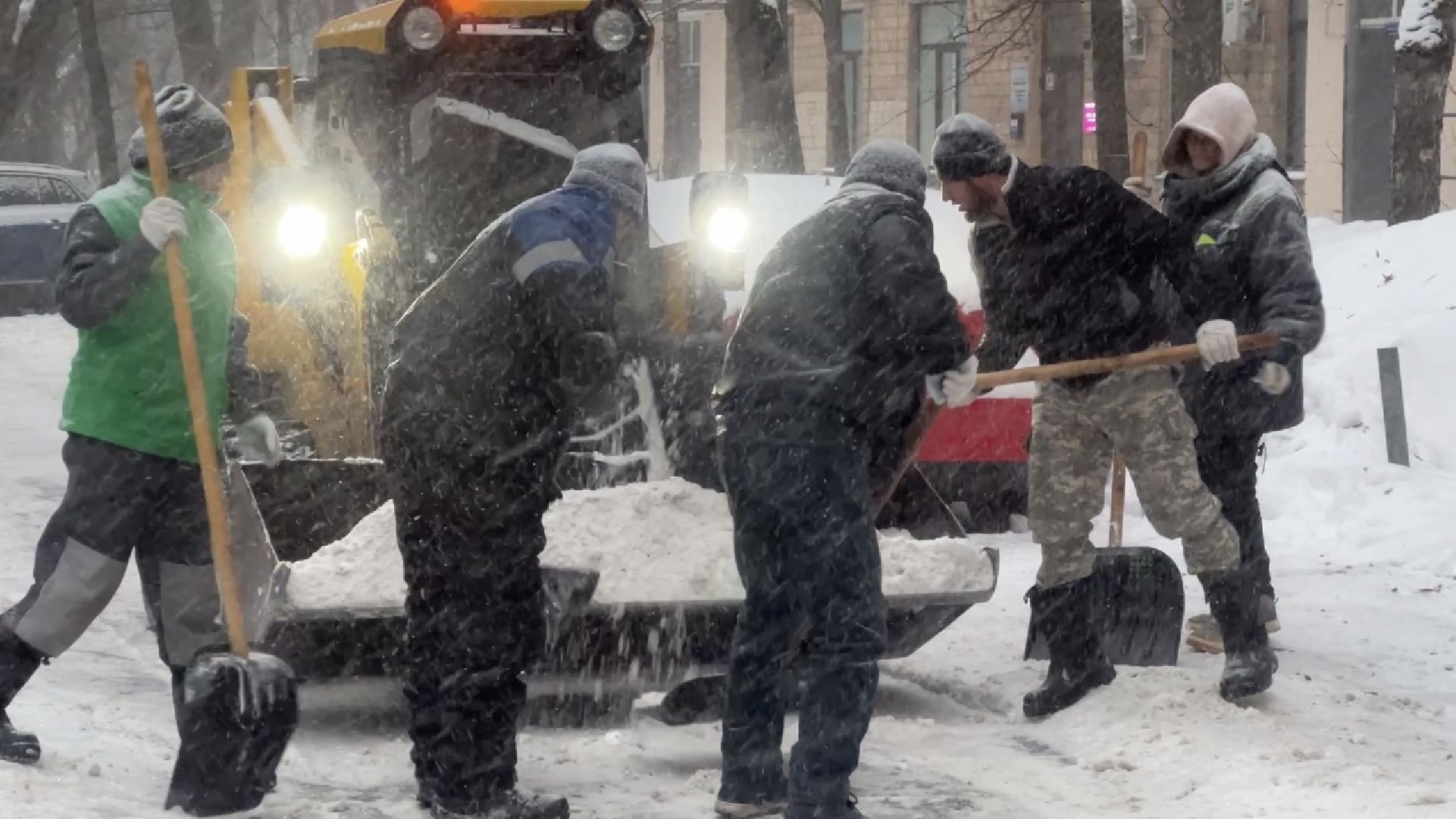 химки, снегопад, уборка снега,