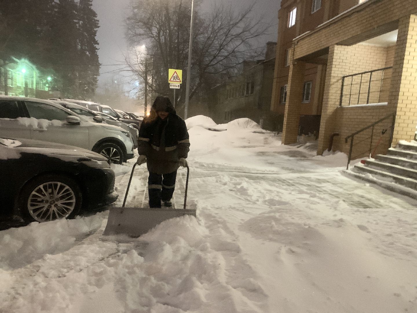 Балашиха, Подмосковье, Снегопад, дорожные службы, коммунальные службы,