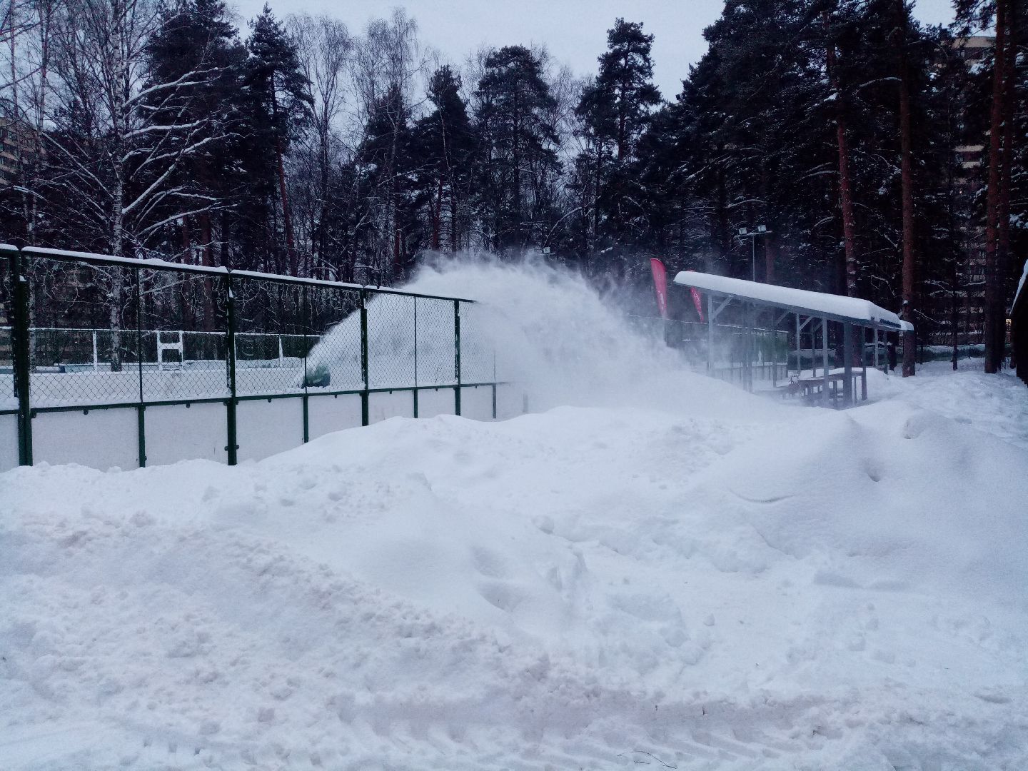 снегопад, непогода, уборка снега, жкх подмосковья,