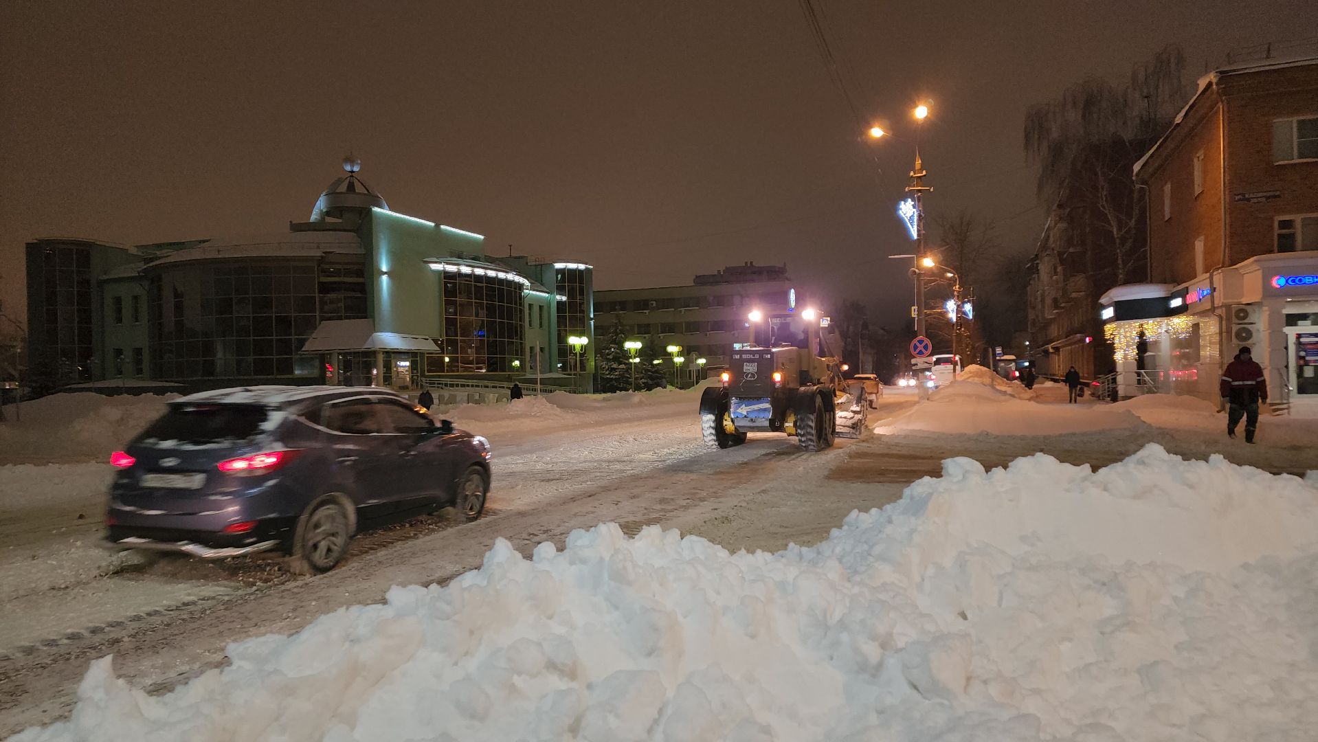 ступино, снегопад, уборка снега,