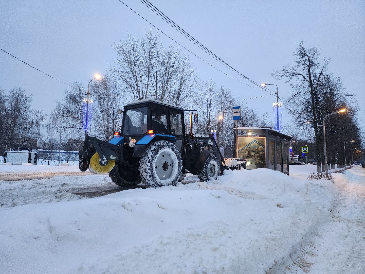 воскресенск, жкх, уборка снега, снегопад, коммунальная техника,