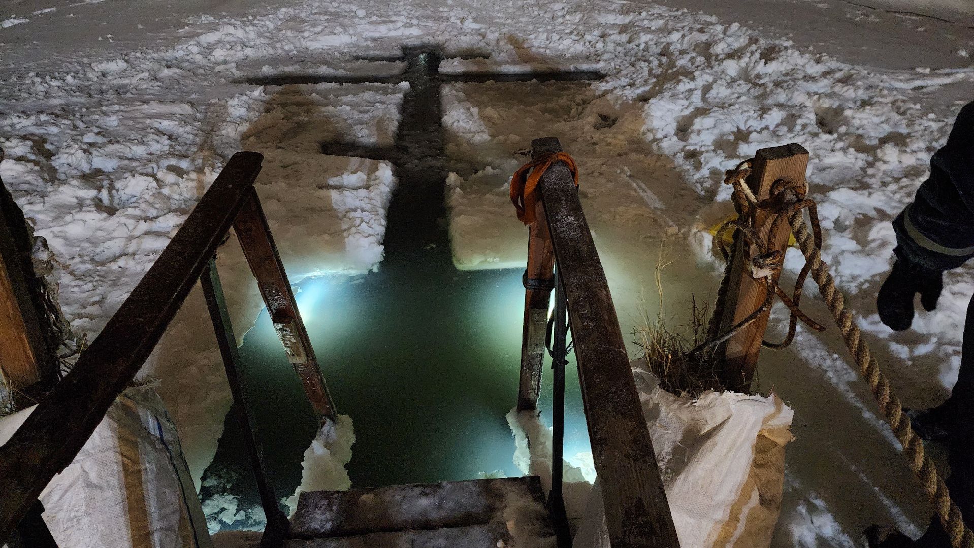 Крещение, купание, прорубь, иордань, Звягин,