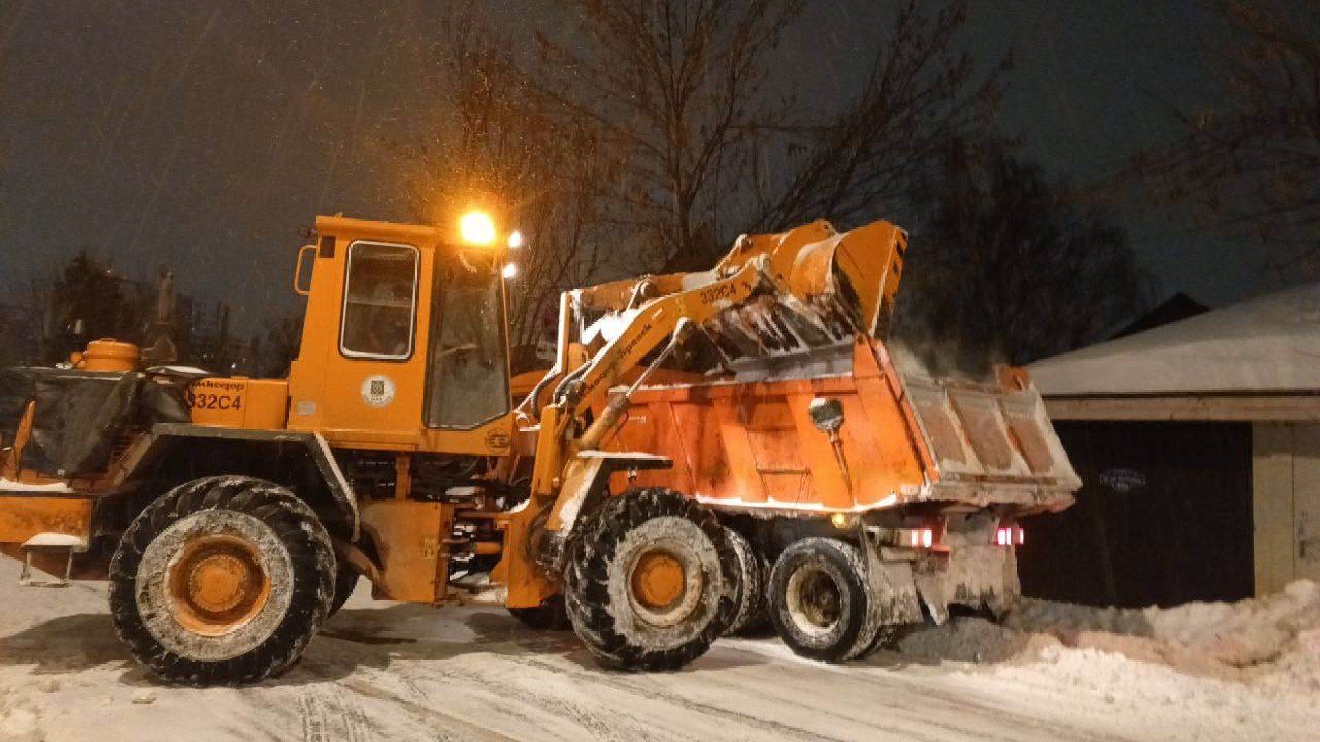 пушкино, снегопад, коммунальная техника, коммунальное предприятие, уборка снега,