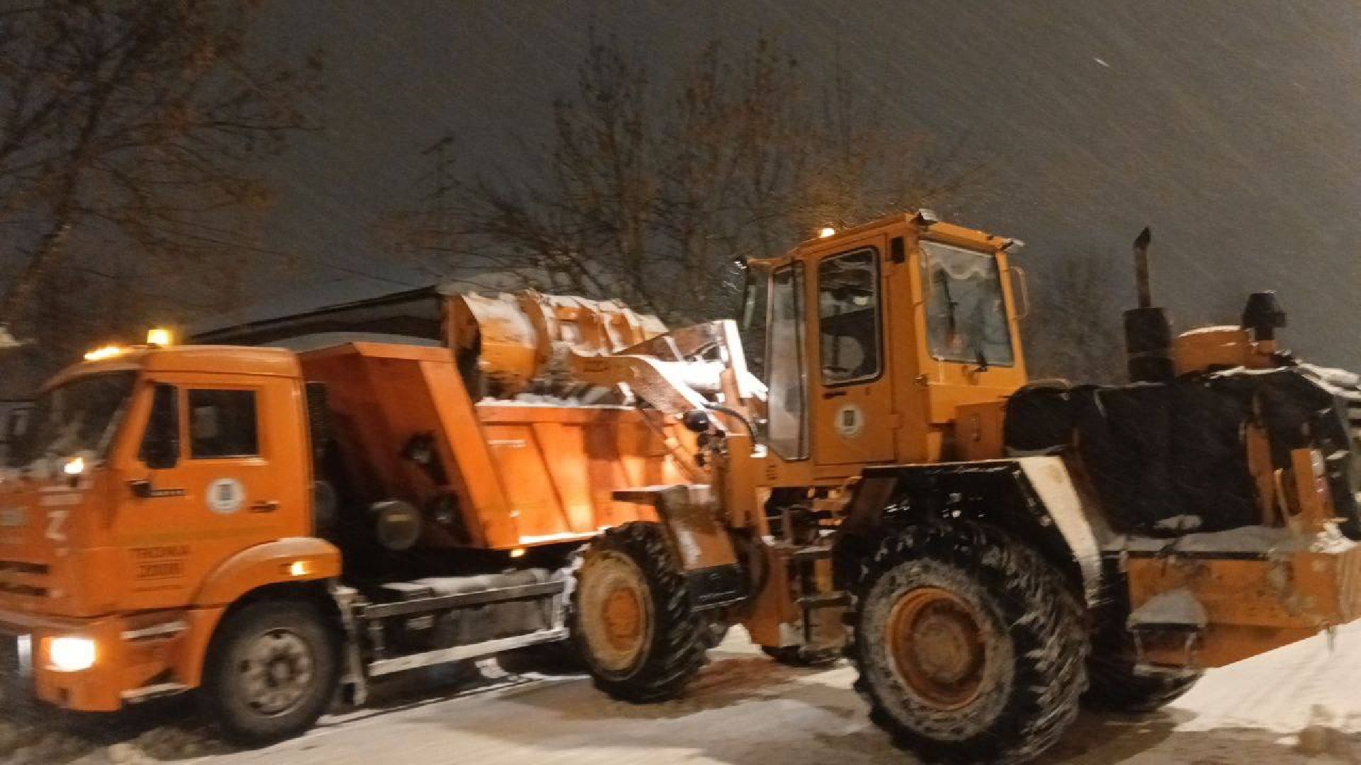 пушкино, снегопад, коммунальная техника, коммунальное предприятие, уборка снега,
