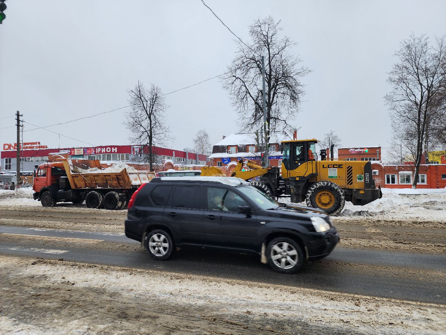 уборка снега, орехово зуево,