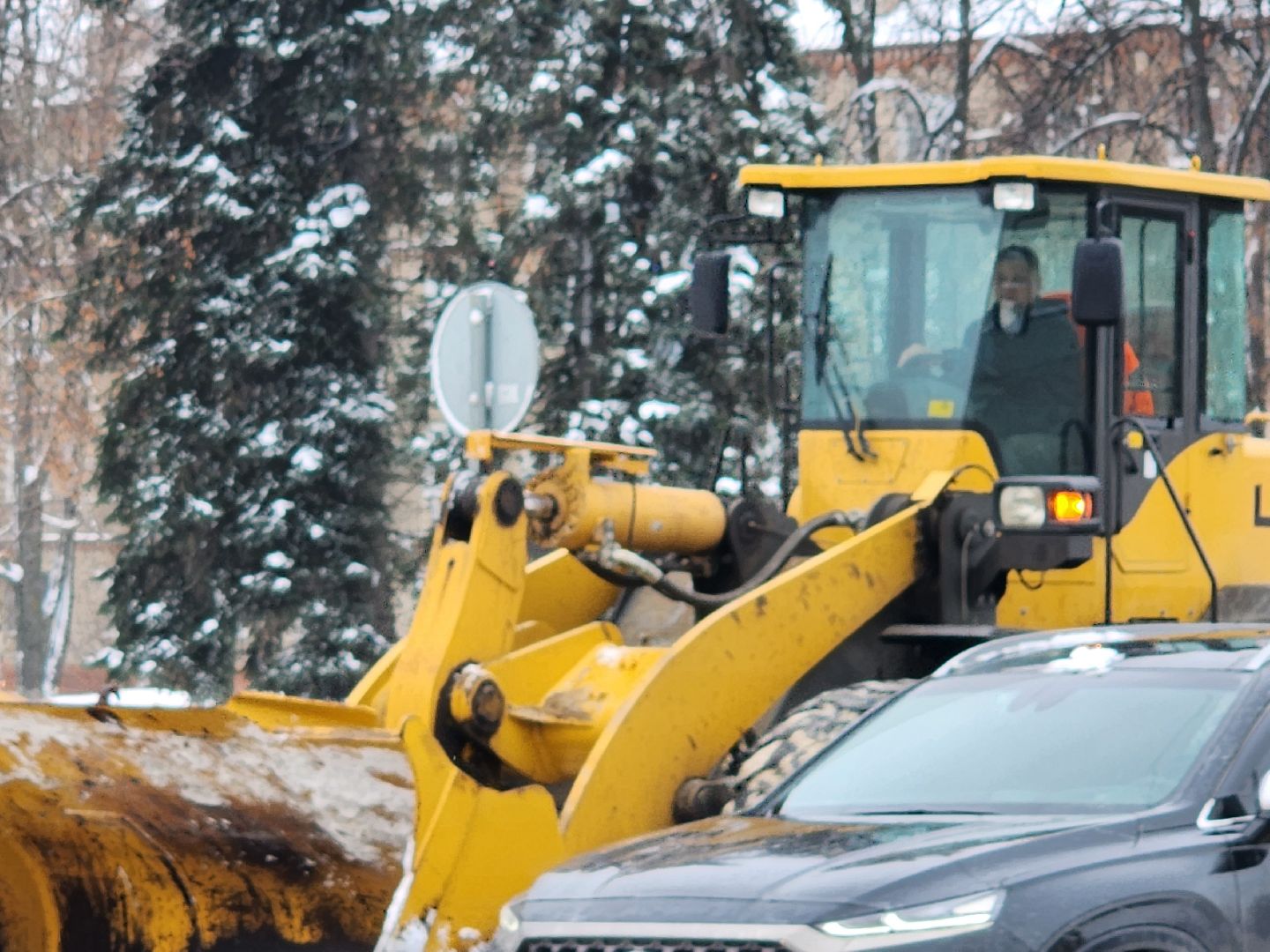 уборка снега, орехово зуево,