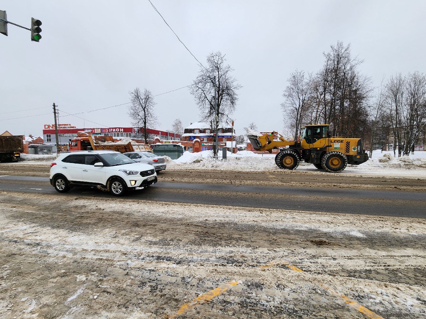 уборка снега, орехово зуево,