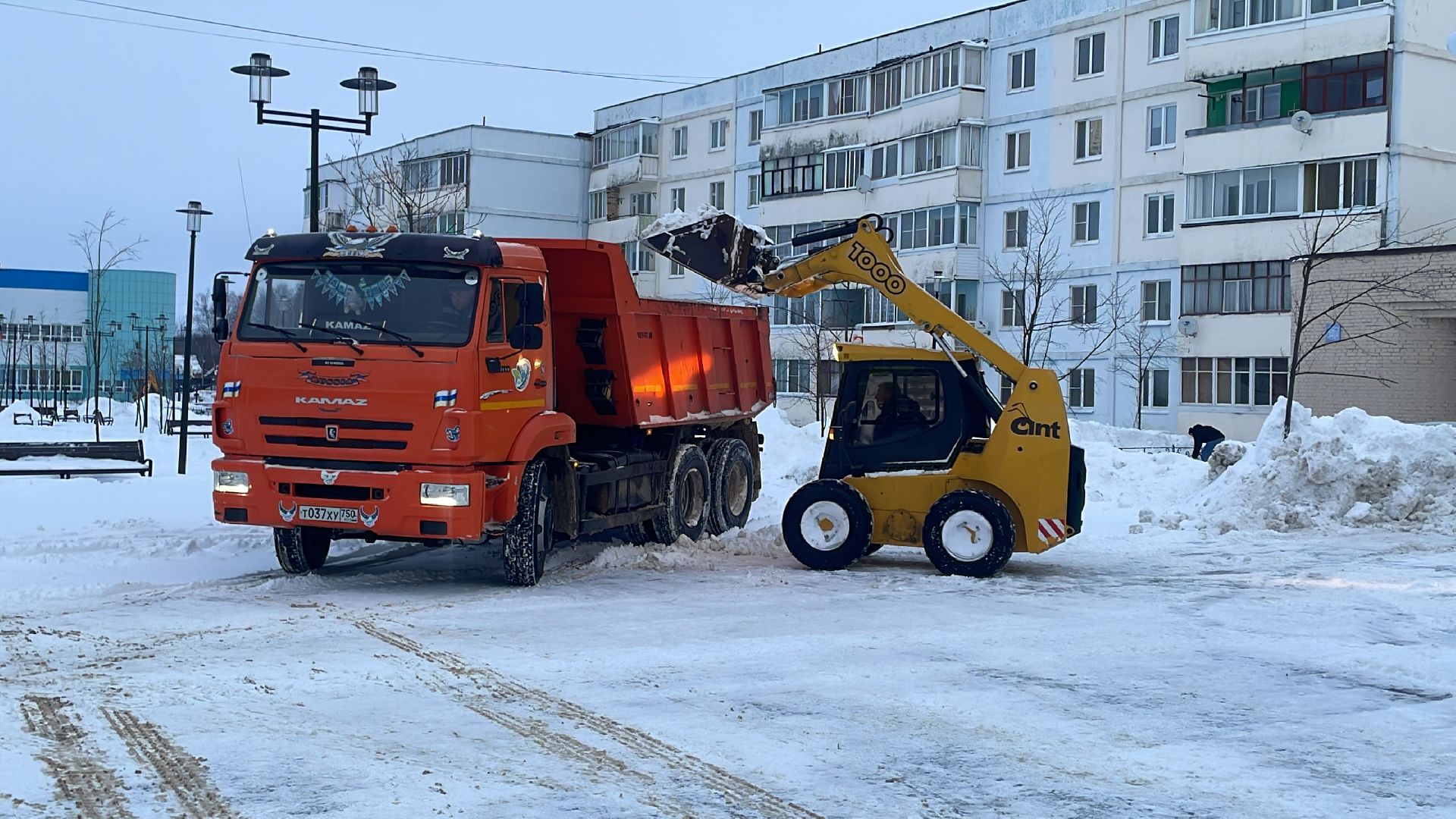 Волоколамск, уборка снега, коммунальная техника, коммунальное хозяйство, дороги,
