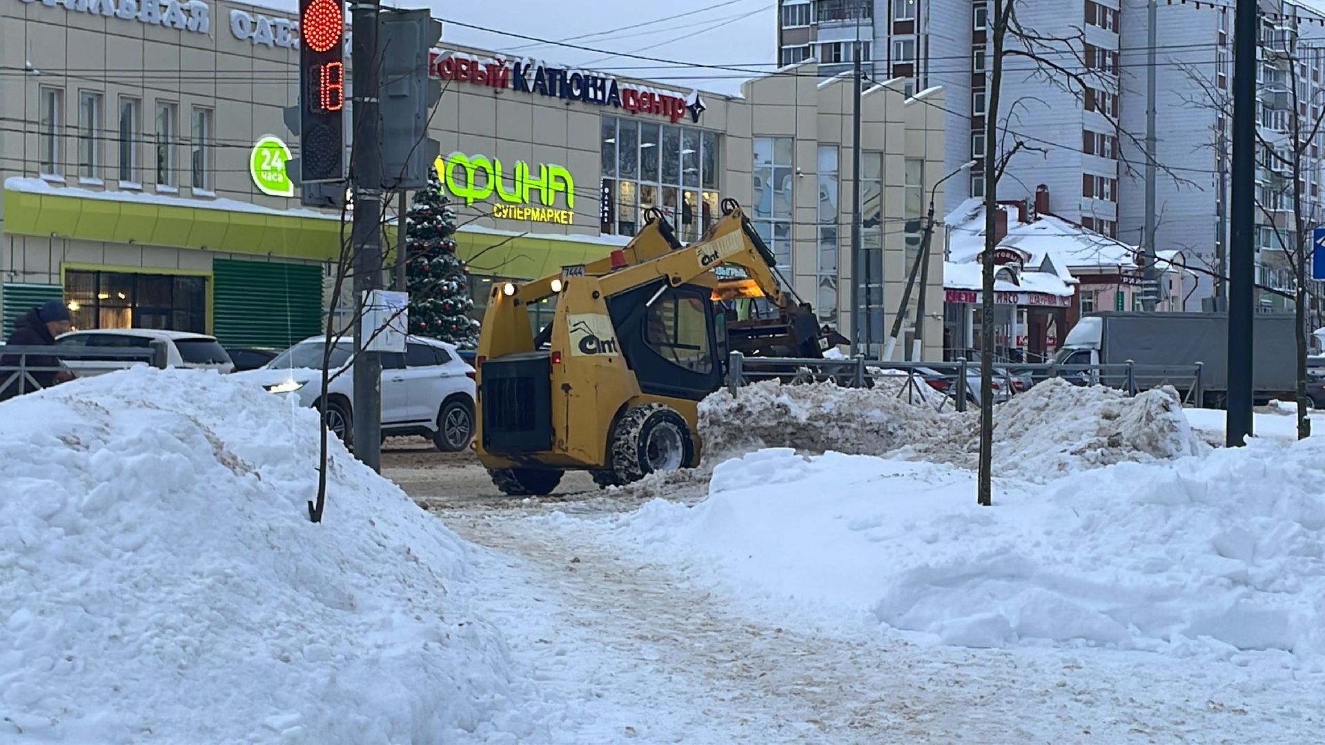Волоколамск, уборка снега, коммунальная техника, коммунальное хозяйство, дороги,