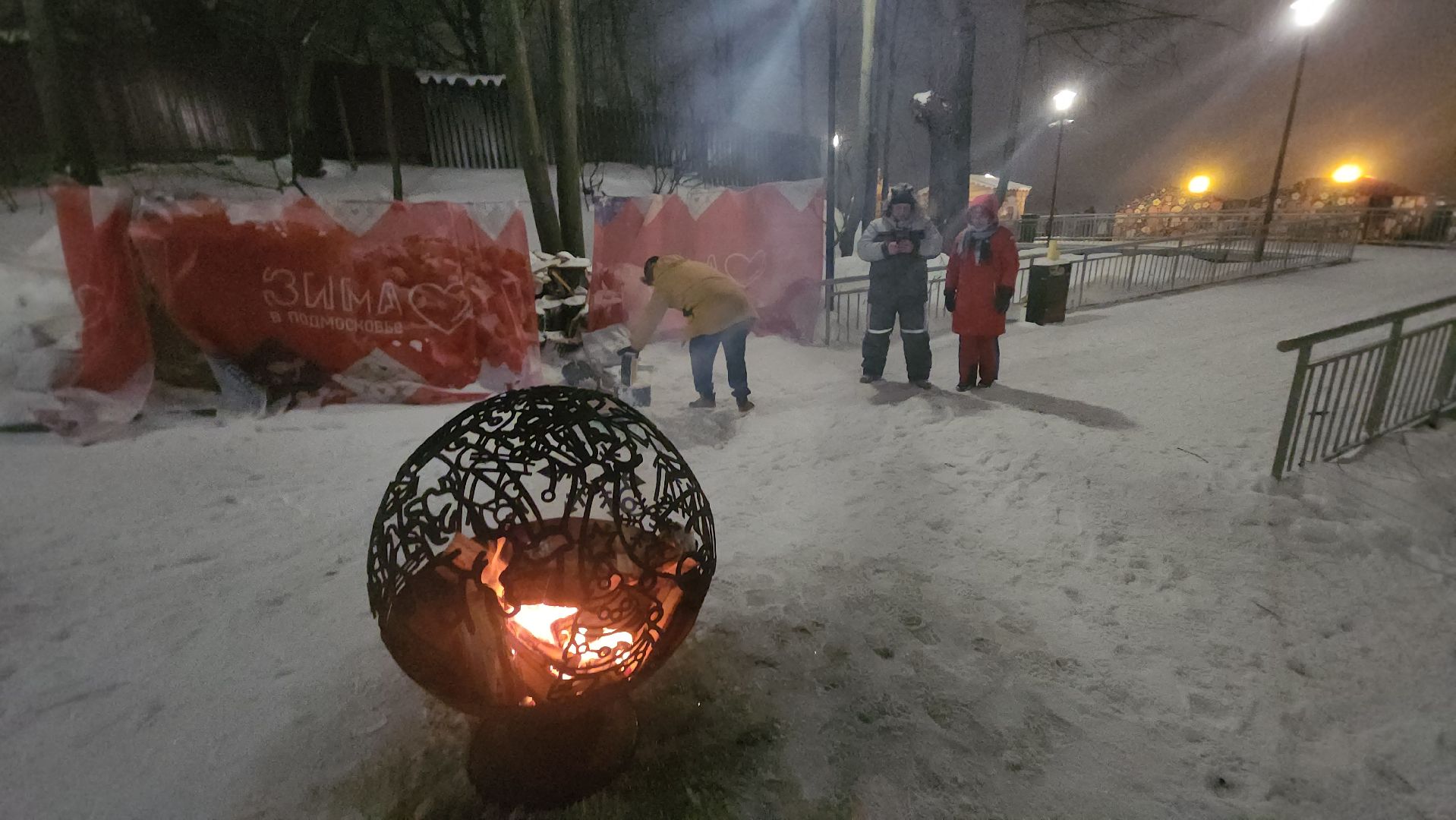 долгопрудный, крещение, купели, арка, ледяные фигуры,