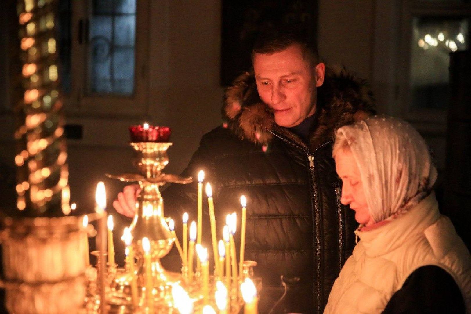 долгопрудный, крещение, купели, арка, ледяные фигуры,