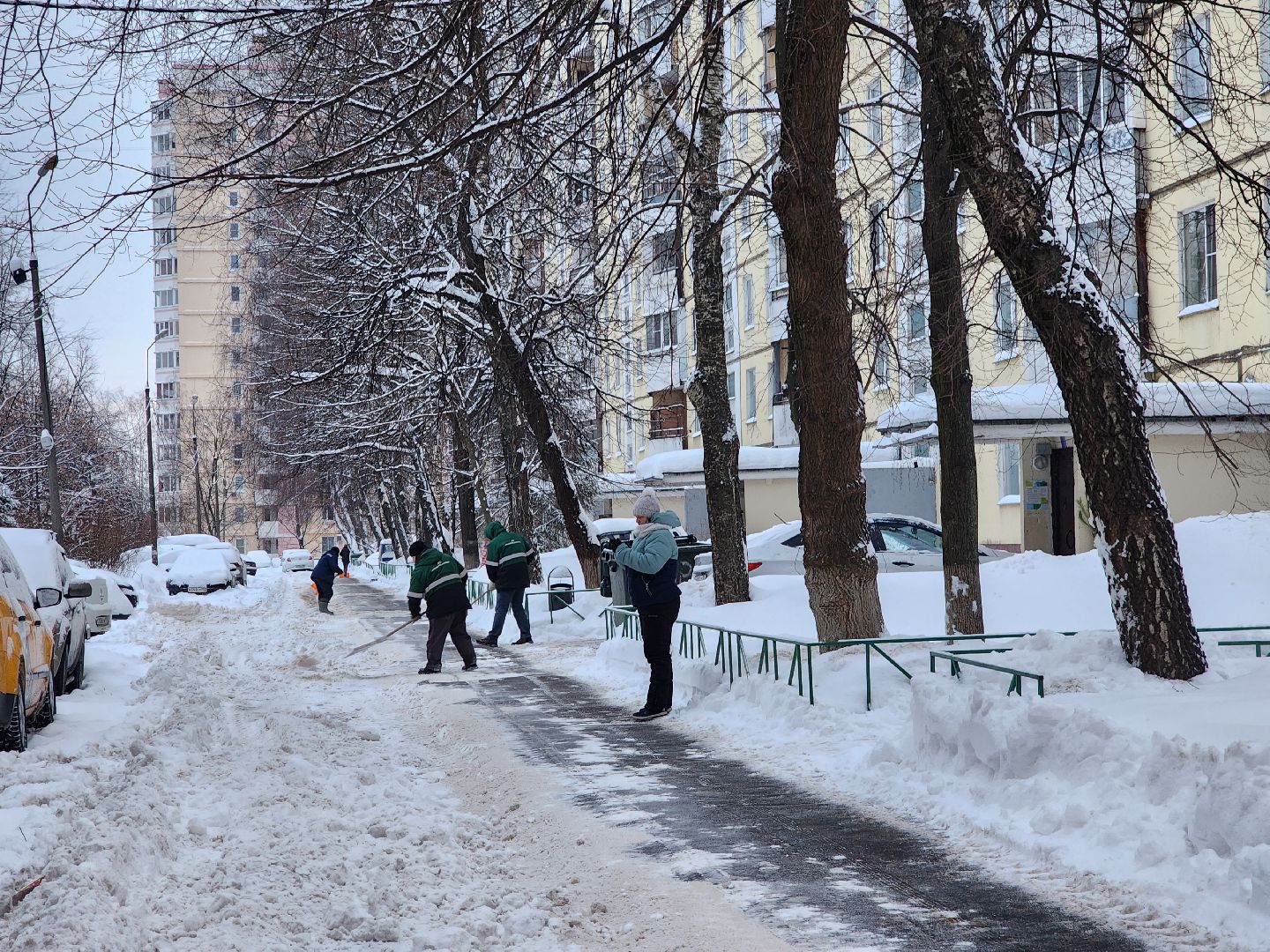 жкх, снегоуборочная техника, снегопад, фрязино, коммунальные службы,