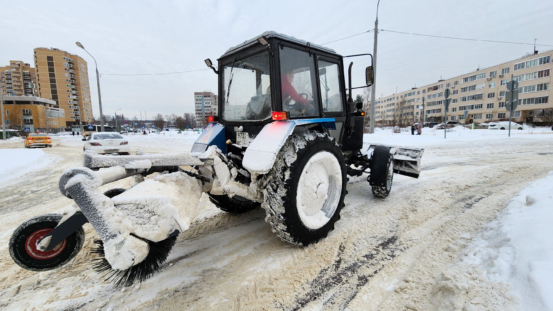 жкх, коммунальщики, метель, снегопад, Лосино-Петровский,