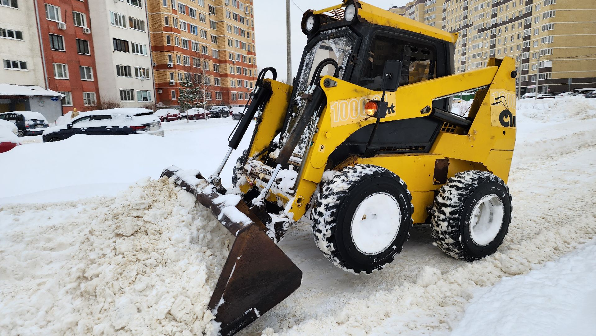 жкх, коммунальщики, метель, снегопад, Лосино-Петровский,