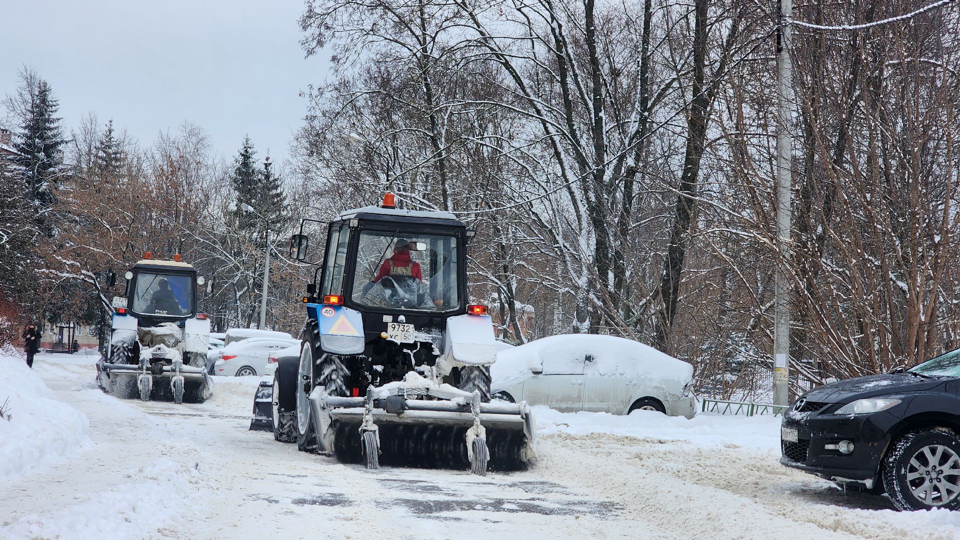 жкх, коммунальщики, метель, снегопад, Лосино-Петровский,