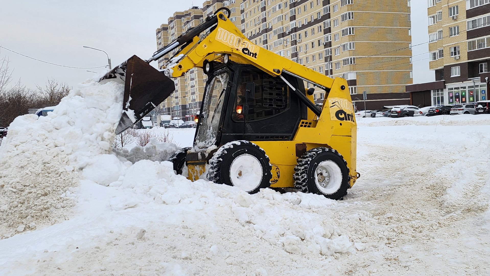 жкх, коммунальщики, метель, снегопад, Лосино-Петровский,