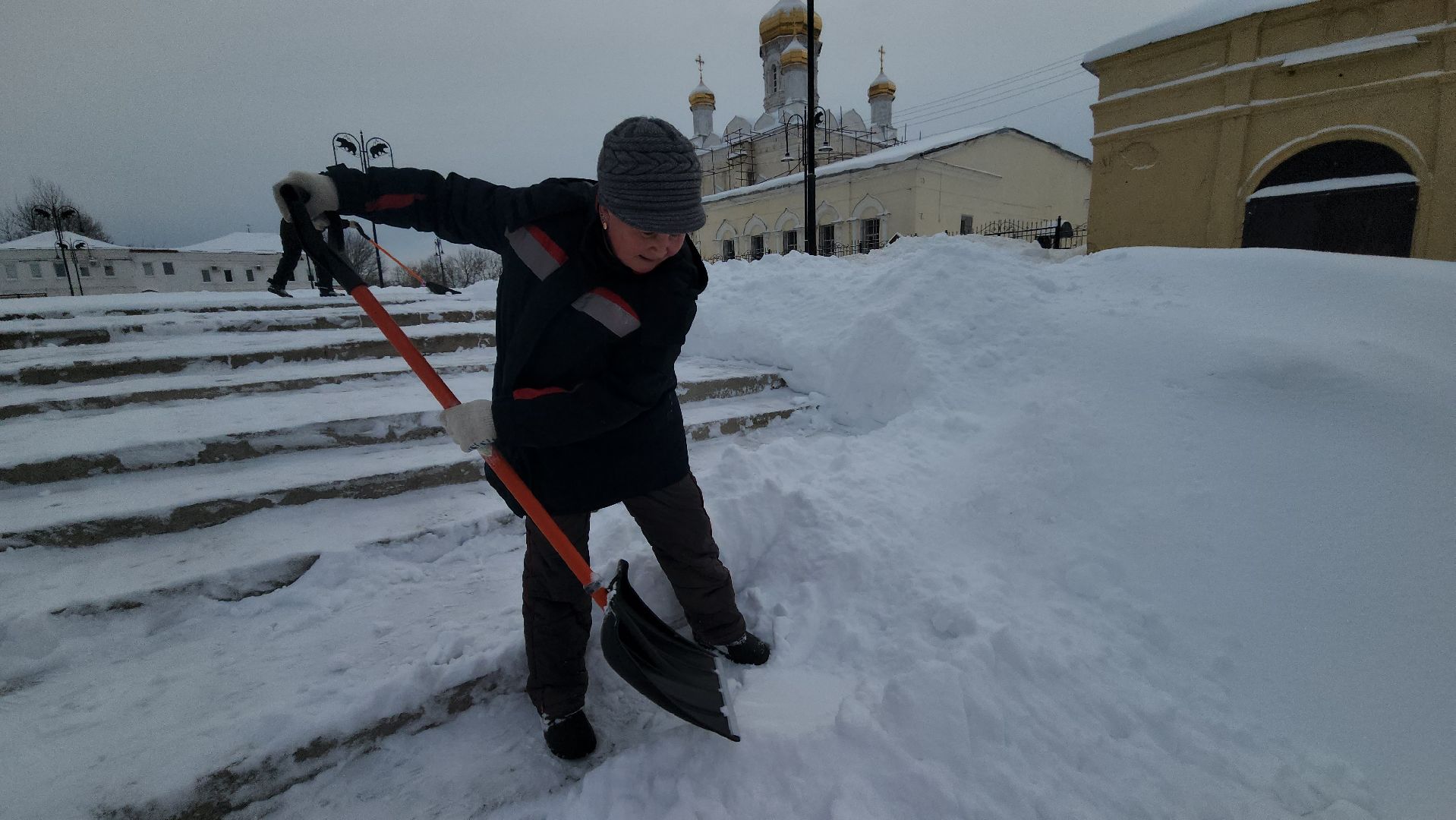 снегопад, уборка снега,коммунальная техника, коммунальщики, руза, рузский городской округ, московская область, благоустройство,