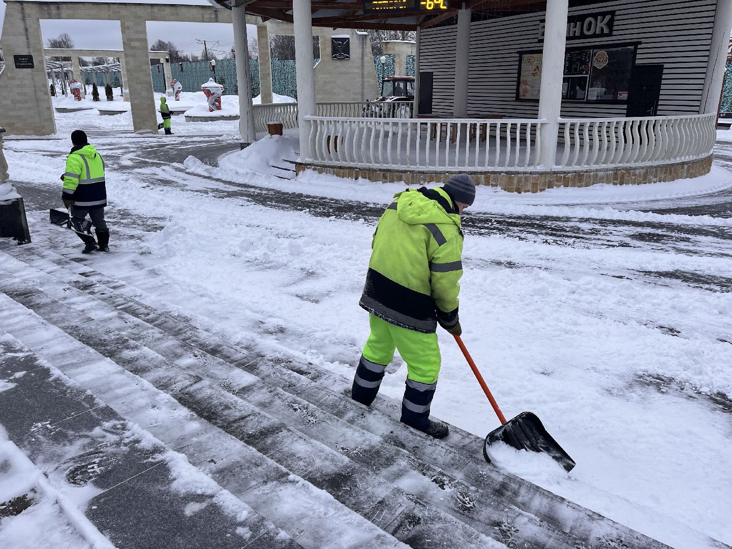 Шаховская, комунальная техника, снег, снегопад, уборка дорог,