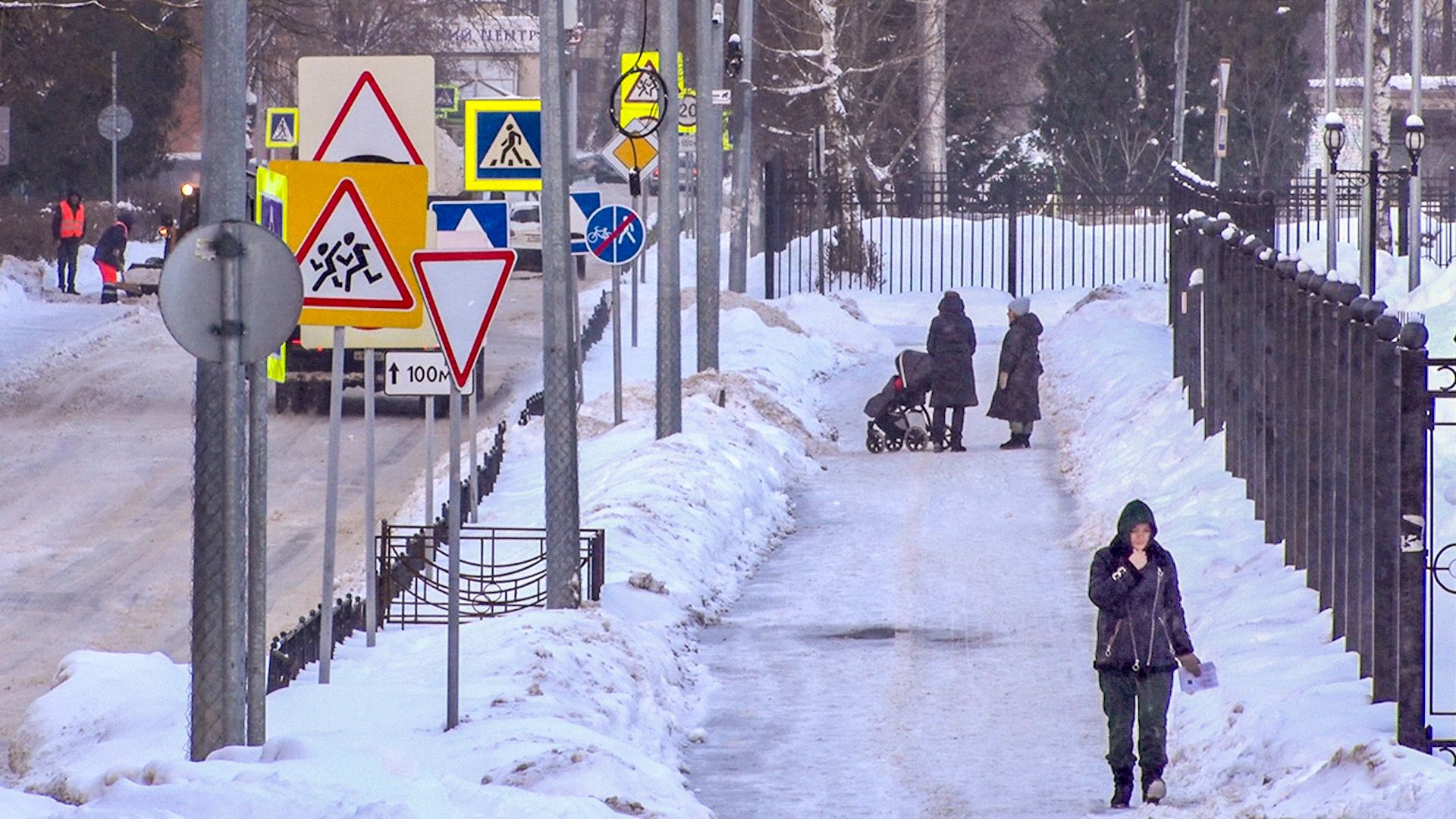 Клин, общество, зима, снег, уборка дорог,