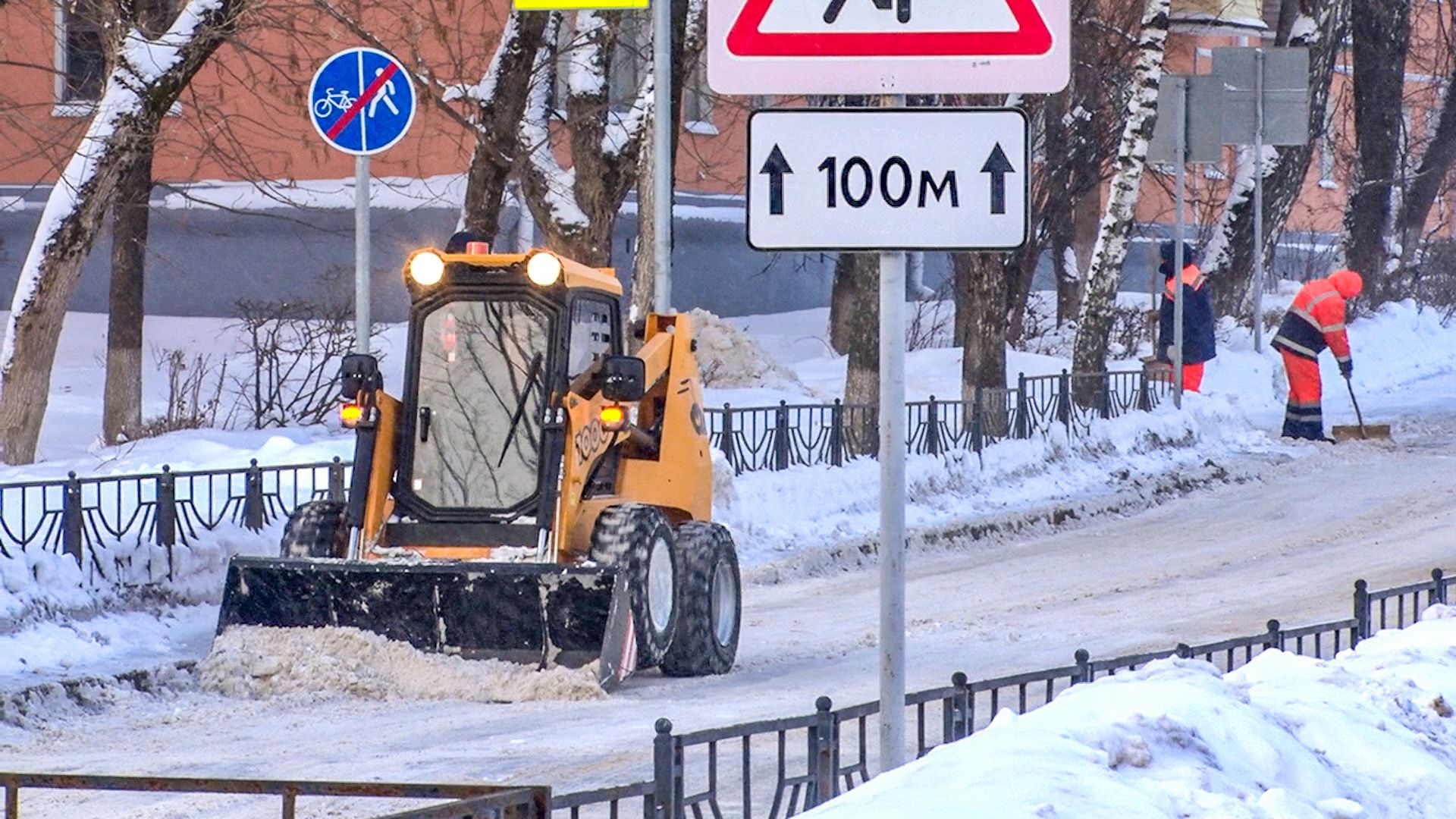 Клин, общество, зима, снег, уборка дорог,